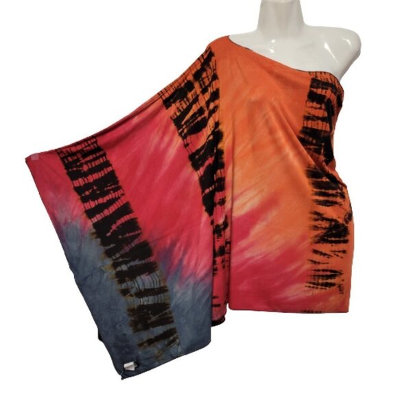 Colorful Cape Cover up, Shawl Poncho  Size S/M - NWOT - Picture 1 of 8